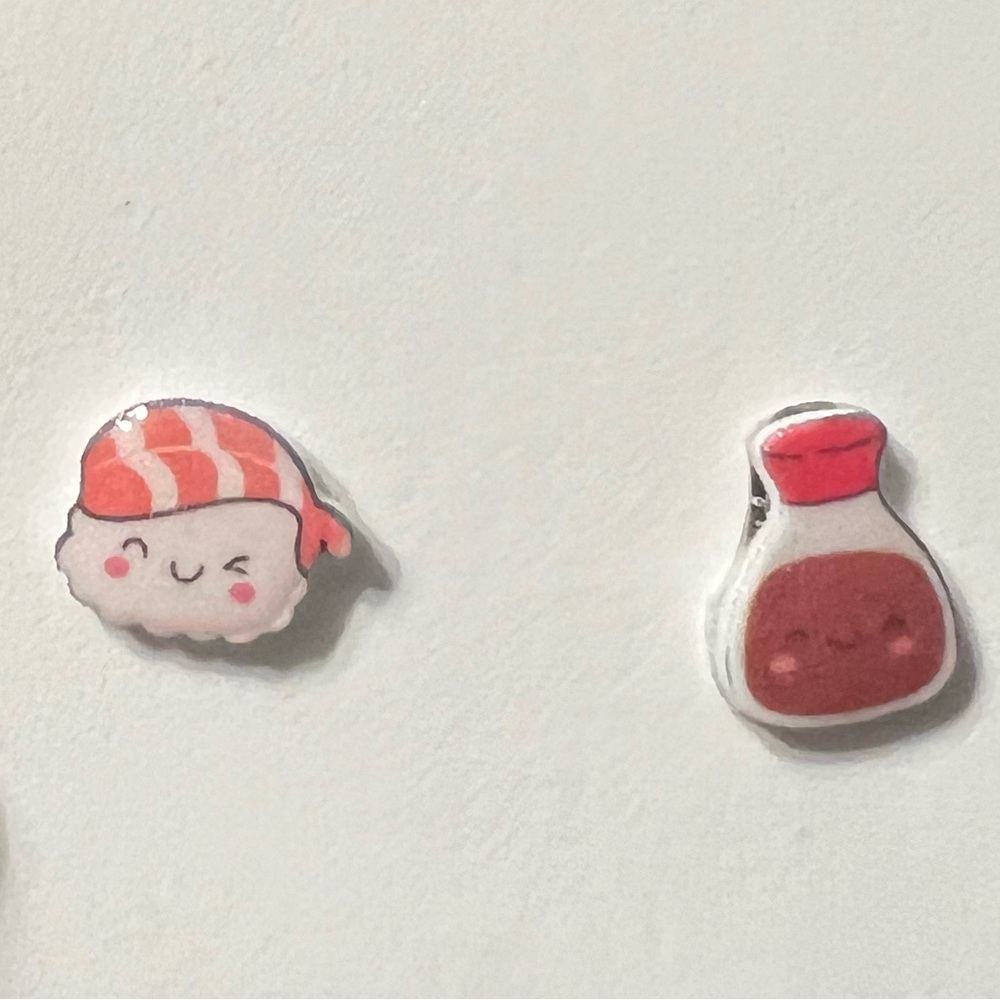 Sushi stud earrings - Picture 1 of 1